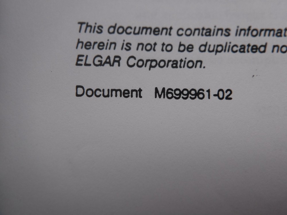 Elgar AT8000 Programmable DC System Manual M699961-02