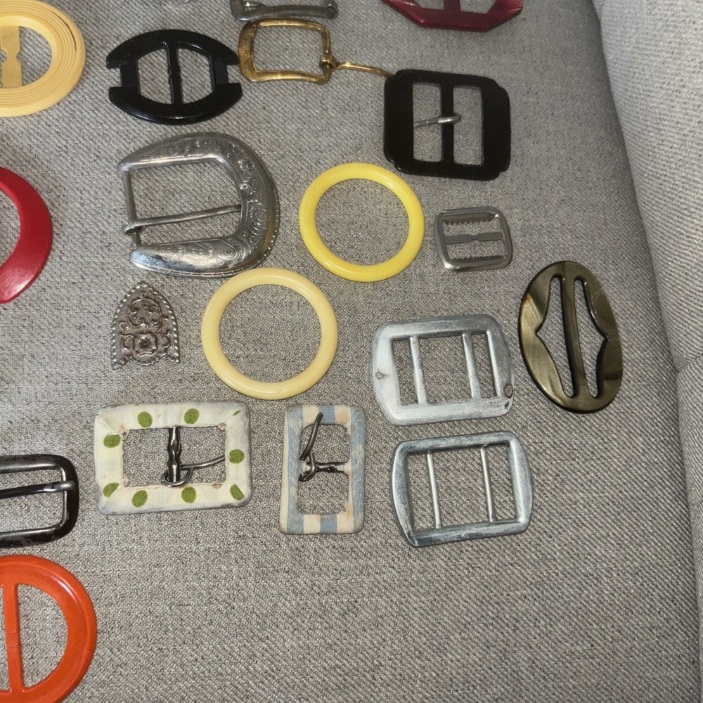 Vintage Mixed Loose Belt Buckles Accessory Etc