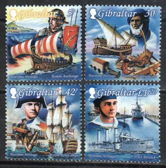 Gibraltar Stamp 798-801  - Maritime Heritage