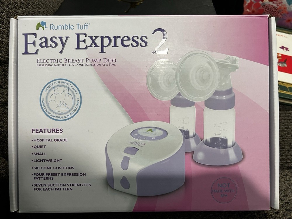Rumble Tuff Easy Express 2 Electric Breast Pump Duo Open Box, Never Used