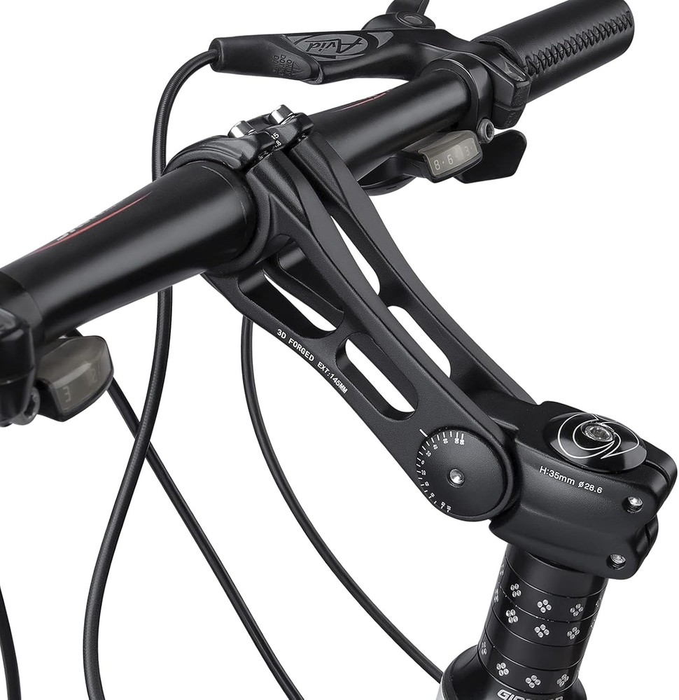 Adjustable 31.8mm MTB Stem - 70° Riser for Custom Comfort