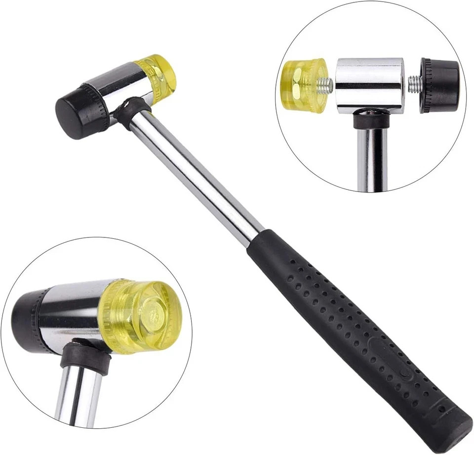 KUUQA Metal Ring Mandrel Sizer and Rubber Hammer Mallet Sizer...