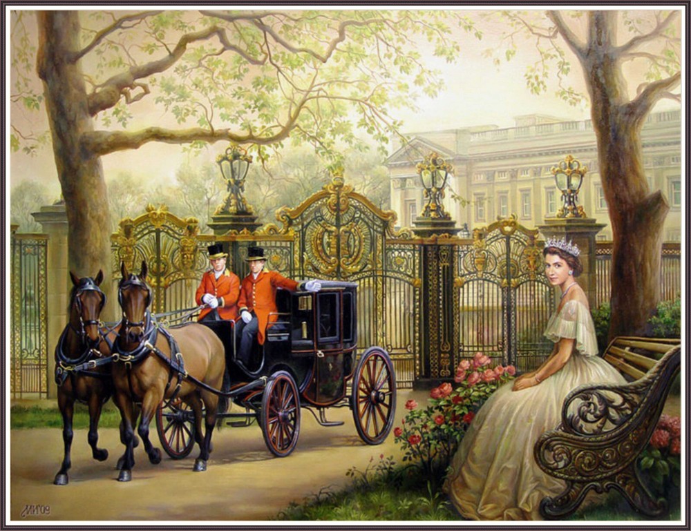 Buckingham Palace 717  Chart Counted Cross Stitch Pattern