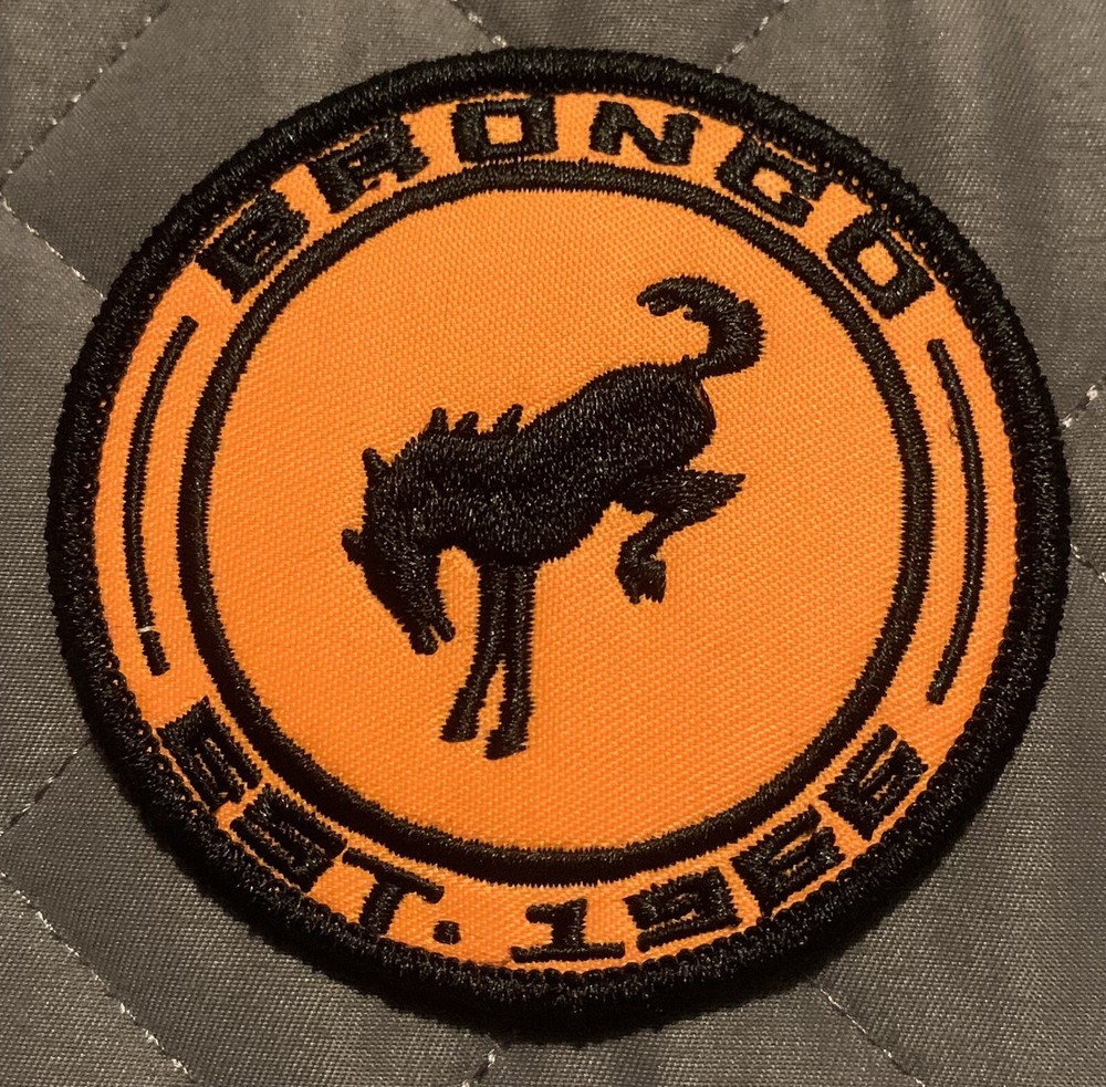 Ford Bronco Vintage Style Retro Patch Iron Cap Hat Racing