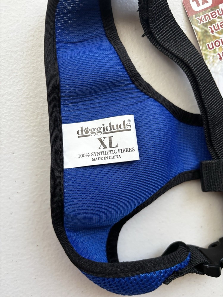Doggiduds XL Blue Pet Harness