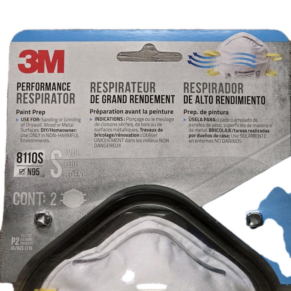3M Performance Respirator 8110S N95 2 Count