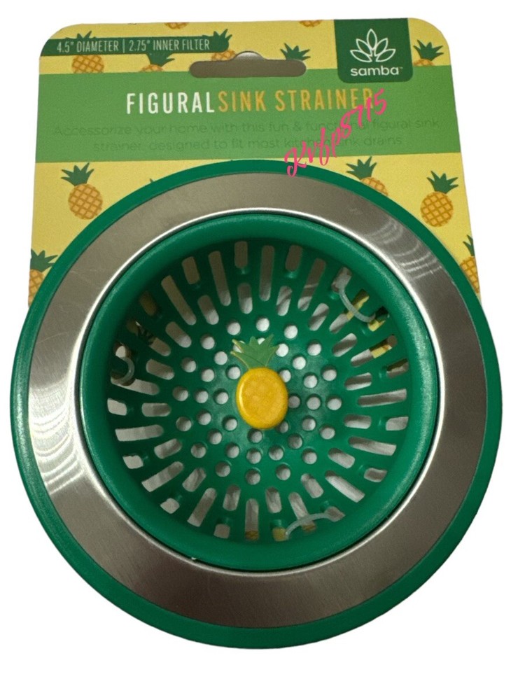 Pineapple Green Sink Strainer Samba New Kitchen Decor