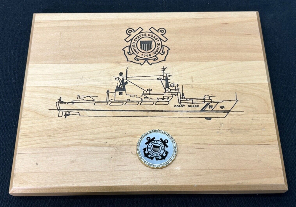 US Coast Guard Wood Plaque