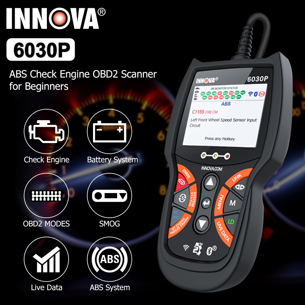 INNOVA Scanner OBD2 Car Code Reader ABS Engine Battery Diagnostic Tool Liva Data