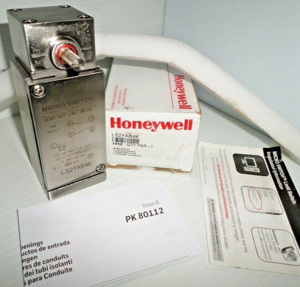 ⭐NEW IN BOX⭐ HONEYWELL LS2YAB4K MICROSWITCH MICRO STAINLESS LIMIT SWITCH 👍