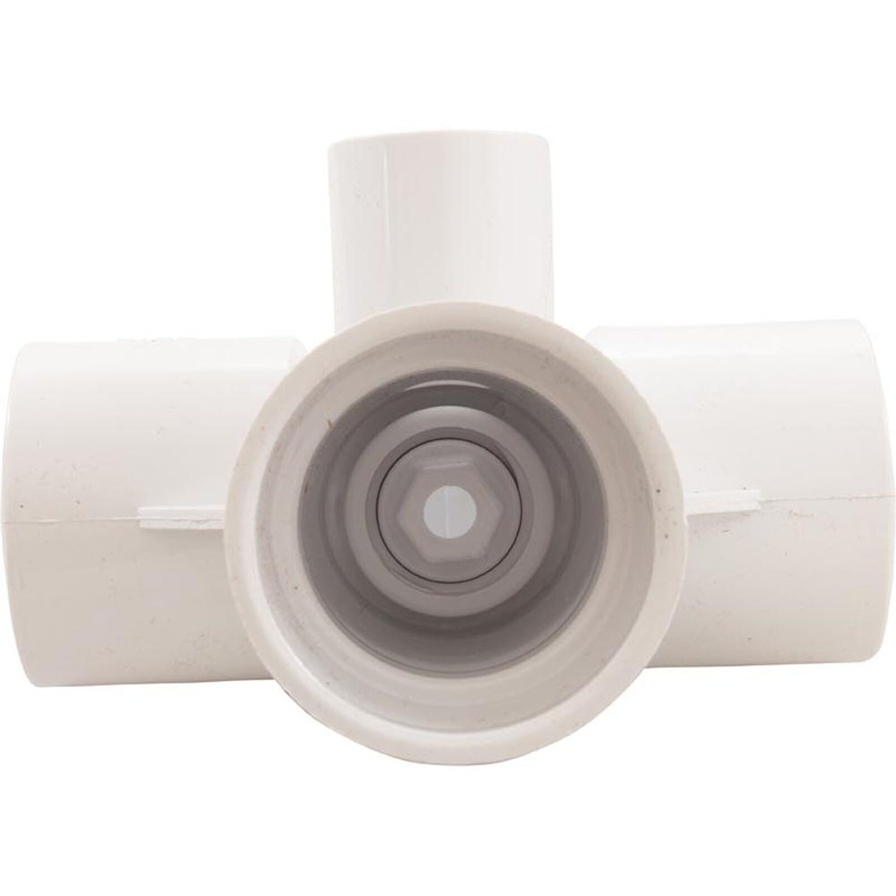 Double Tee 1 1/2"S Body Assembly - White