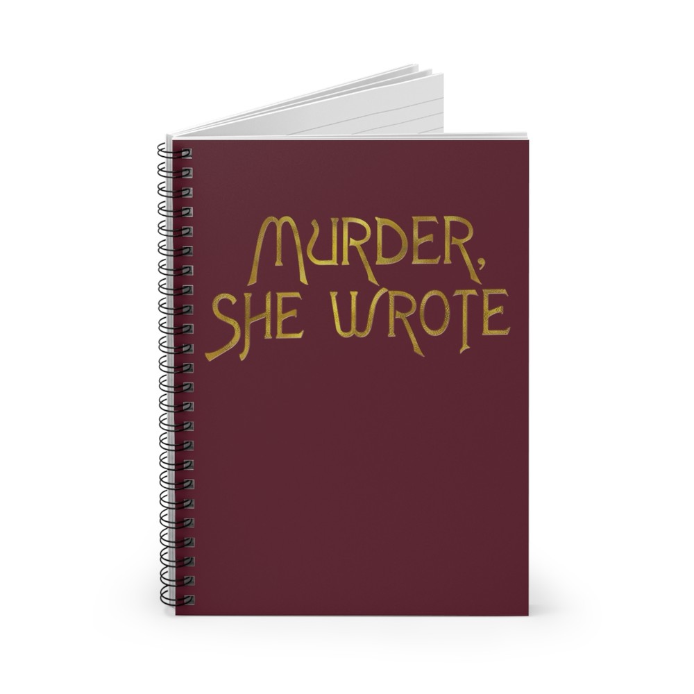 Murder She Wrote Notebook Replica - Spiral Notebook with 118 Ruled Line Pages