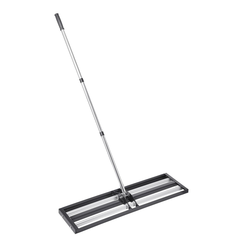 36x10in Soil Leveling Rake 83in Adjustable Handle Yard Heavy Duty