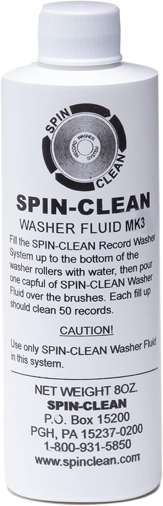Spin-Clean Record Washer Fluid 8oz. | Alcohol-Free Cleaner Solution |...