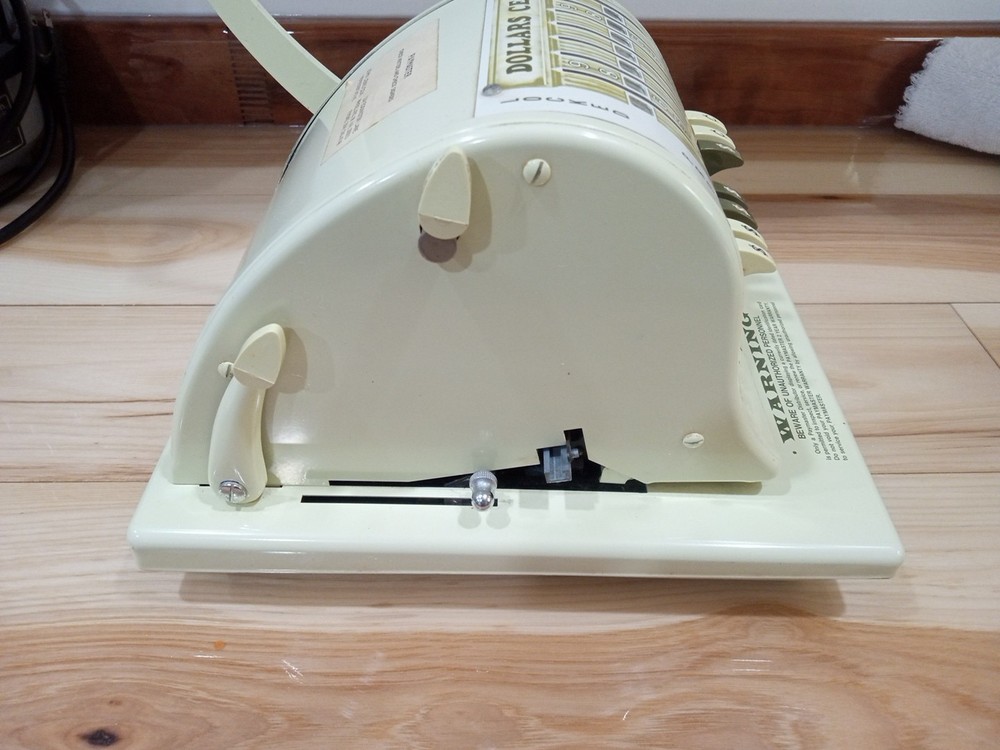 Paymaster Series S-1000 Check Writer With Key And Cover