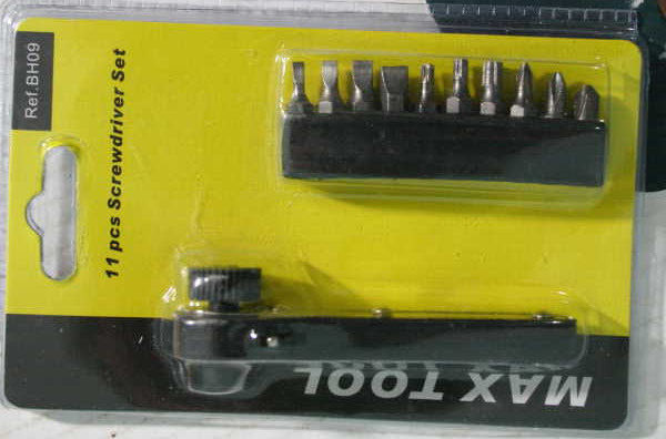 Small Mini Ratcheting Ratchet Right Angle Screwdriver Max Tool 12 Pcs Set