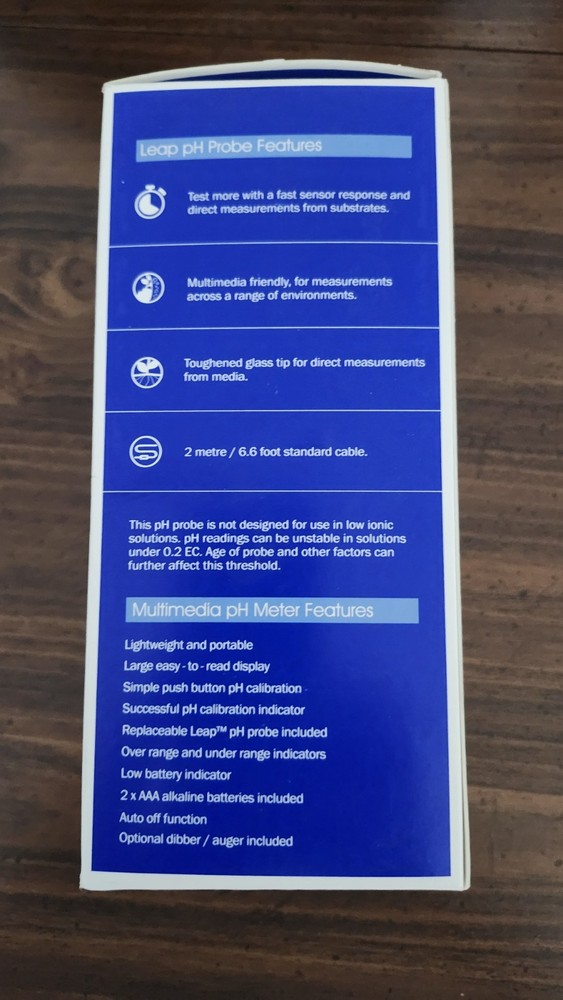Bluelab Multimedia PH Meter With Additional Leap Probe