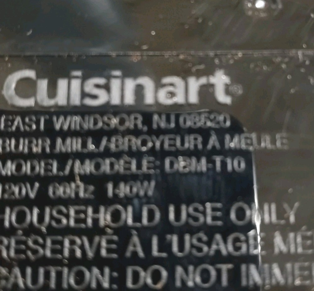 Cuisinart Touchscreen Burr Mill Coffee Grinder DBM-T10