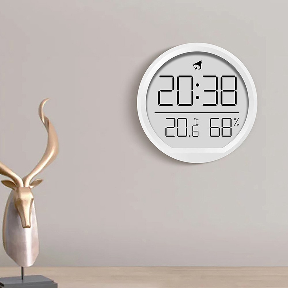 Space saving Thermohygrometer Clock Compact and Functional for Indoor Use