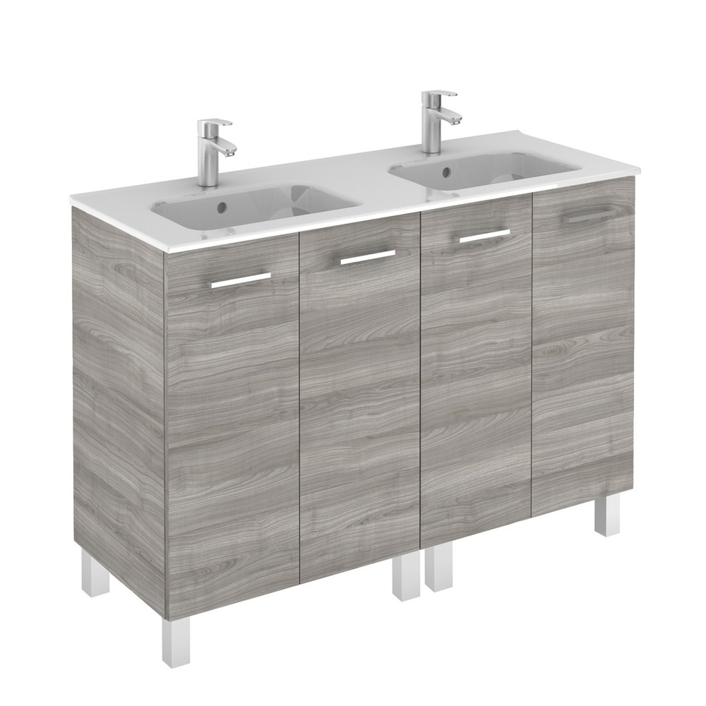 WS Bath Collections Logic 120 Logic Vanities 48" Double Vanity - Gloss