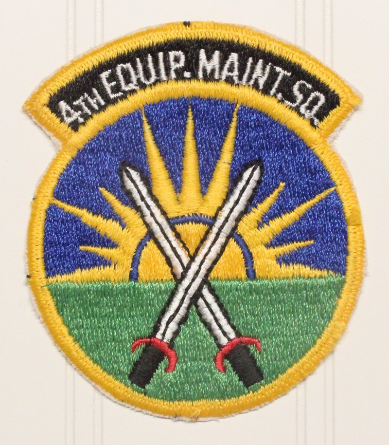 USAF Air Force Patch:  4th Equipment Maintenance Squadron