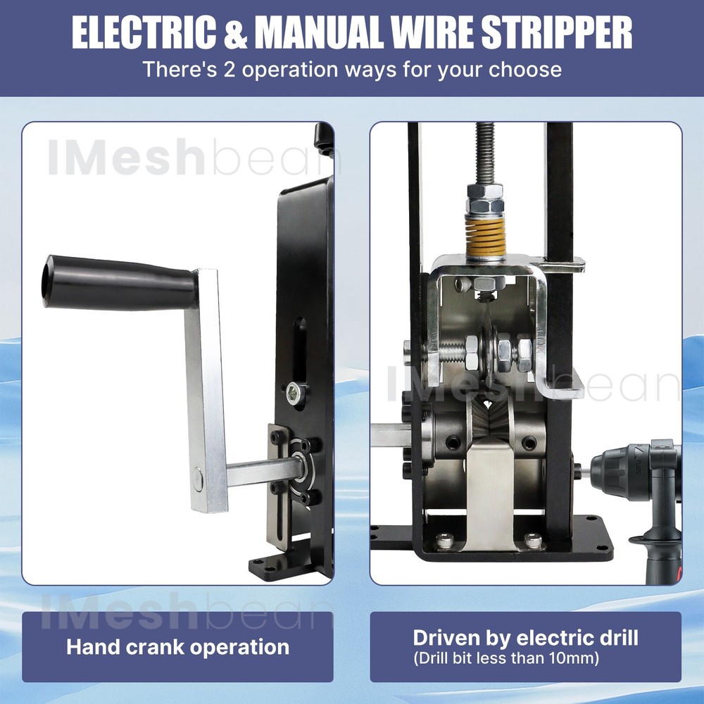 Hand Crank Wire Stripper Wire Stripping Machine Cables Scrap Recycle Cable Tool