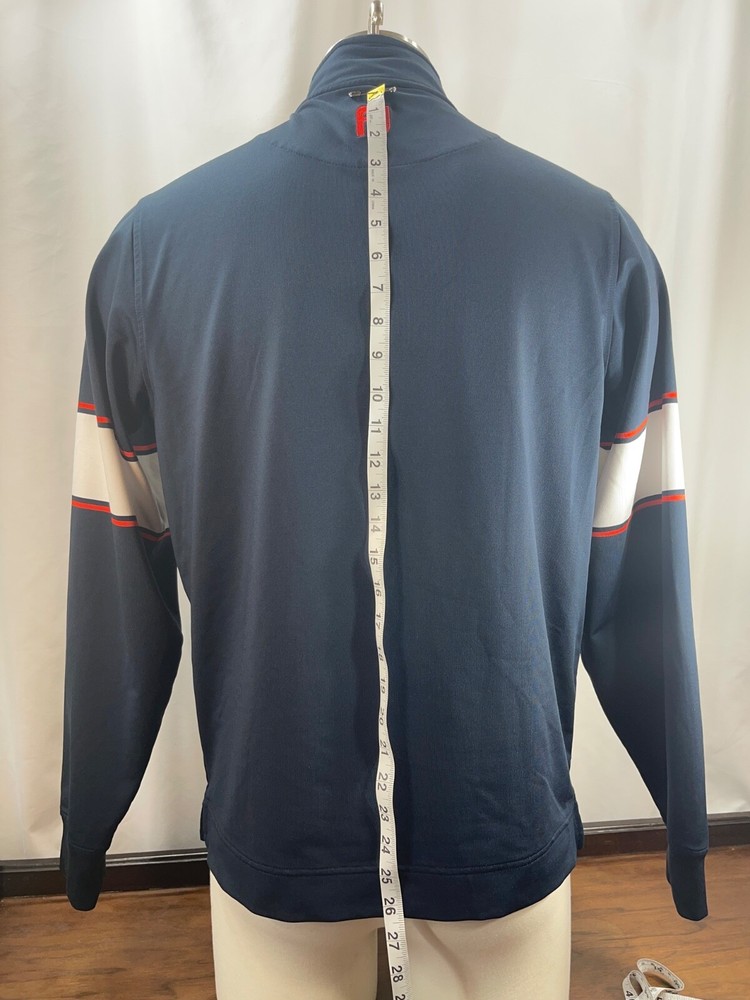 1/4 Zip FootJoy Jacket Sz Med Navy Pullover Performance Stretch Golf