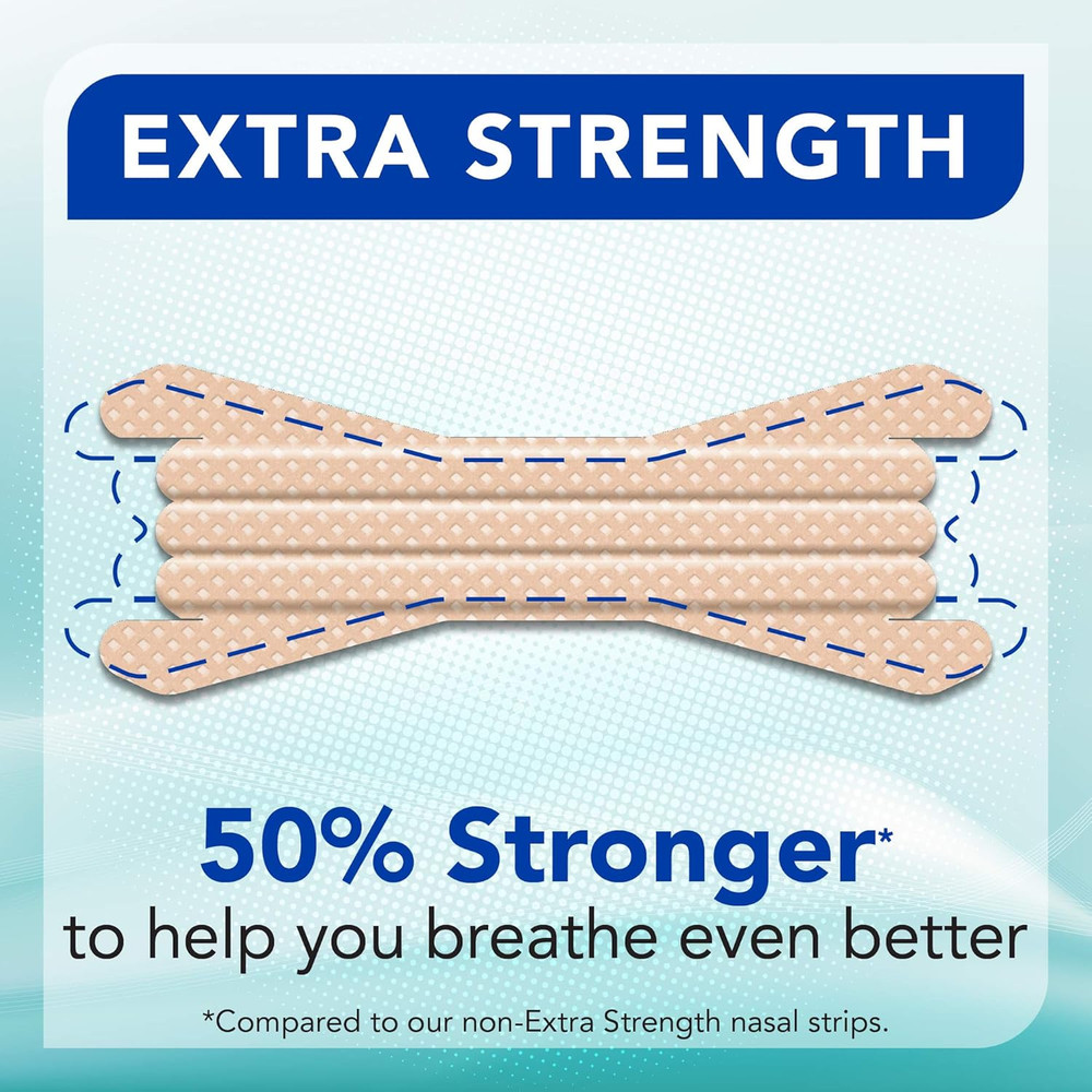 Instaclear Extra-Strength Nasal Strips, Tan 50 Ct | Works Instantly, Breathe Be