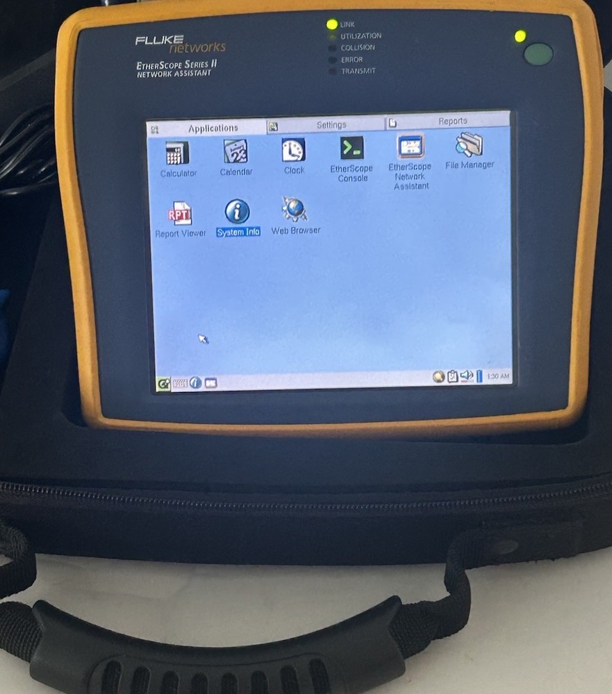 Fluke Networks EtherScope Series II Network Assistant-Case,Battery & Accessories