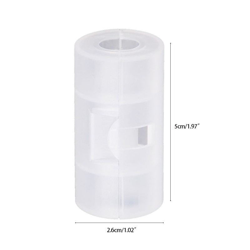 4Pcs Battery To Size C Battery Holder Conversion Adapter Switcher Plastic Box