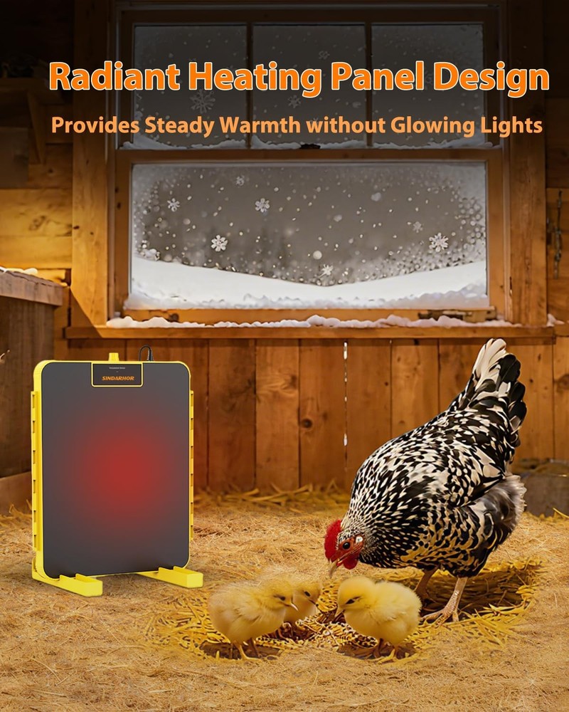 Brooder Plate for Chicks,Chicken Brooder Heater with Temperature Sensor – Rad...