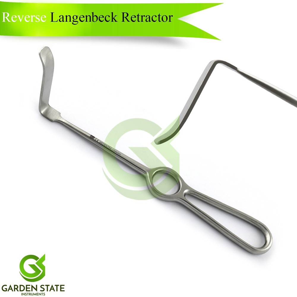 Surgical Reverse Langenbeck Retractor 21cm Deep Soft Tissue Retracting
