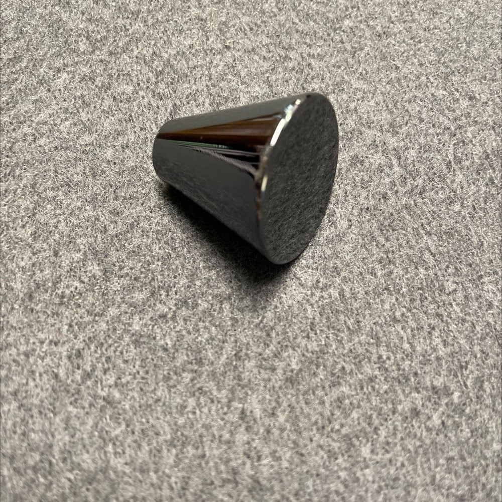1" Delano Cone Knob Black Nickel