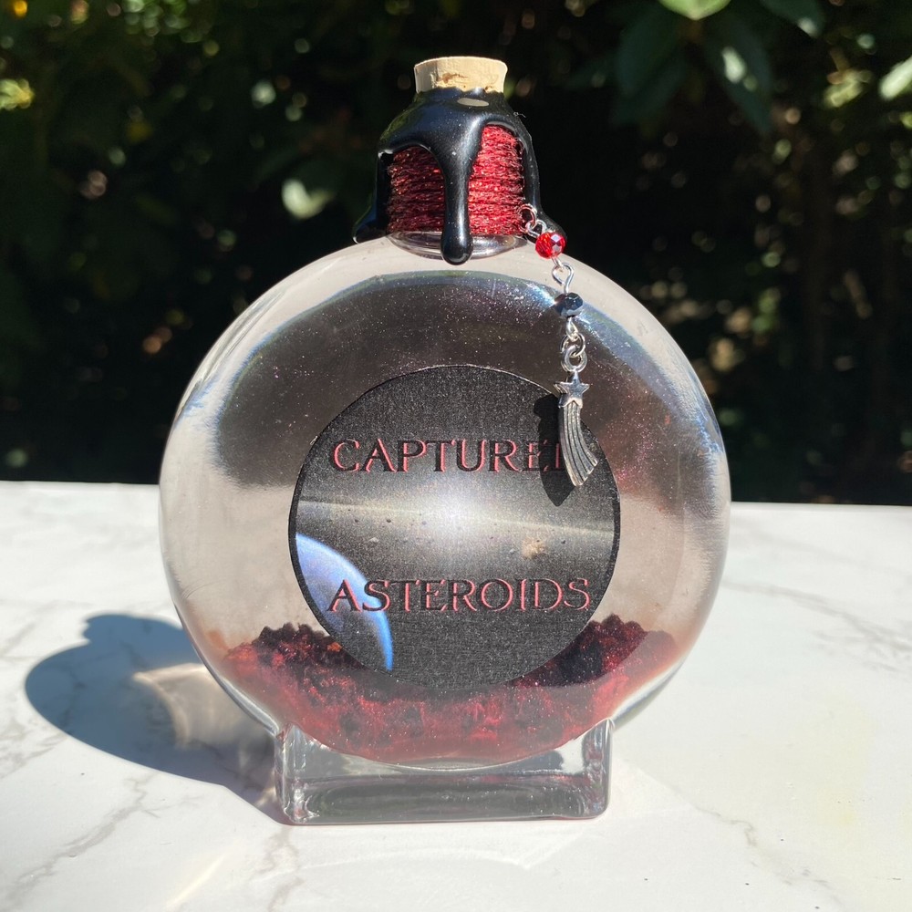 Captured Asteroids Decorative Color Changing Potion Bottle Bookshelf Decor