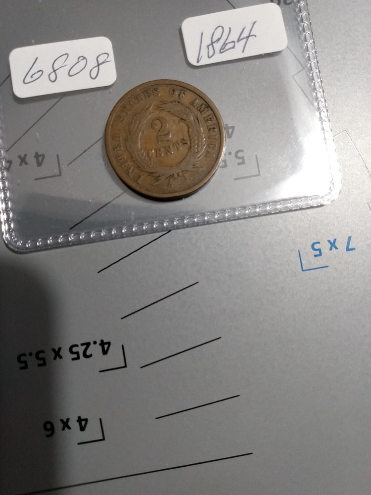 1864 2 CENT PIECE