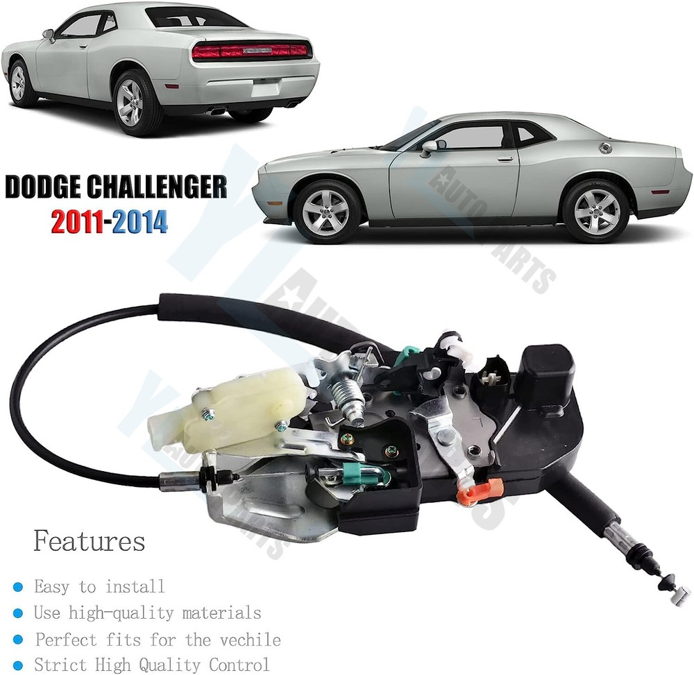 Front Driver Left Door Lock Latch Assembly For 2011-2014 Dodge Challenger