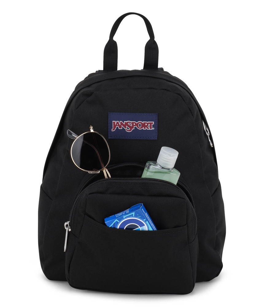 JanSport Half Pint Mini Backpack, 10.2 L - Durable Liters, Black