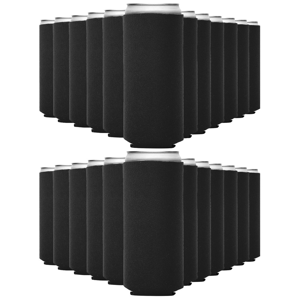 Slim Can Koozies (25 Pack) Bulk Customizable, Blank Foldable Foam Insulators ...