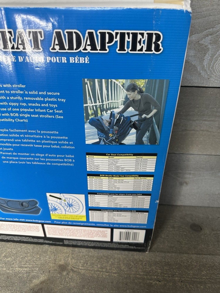 CS0701 BOB Single Infant Car Seat Stroller Adapter Bar Models
