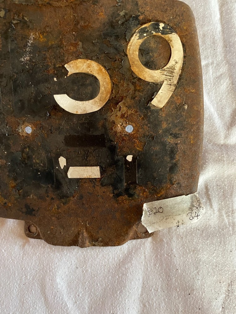 Classic Motorcycle Rear Number Plate