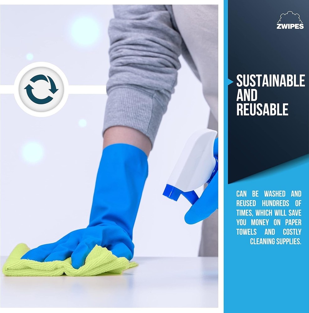 924 Microfiber Cleaning Cloths, 24 Pack