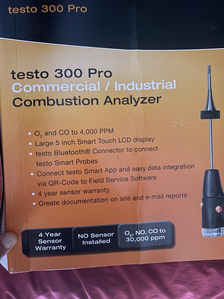 Testo 300 Longlife Industrial Combustion Analyzer