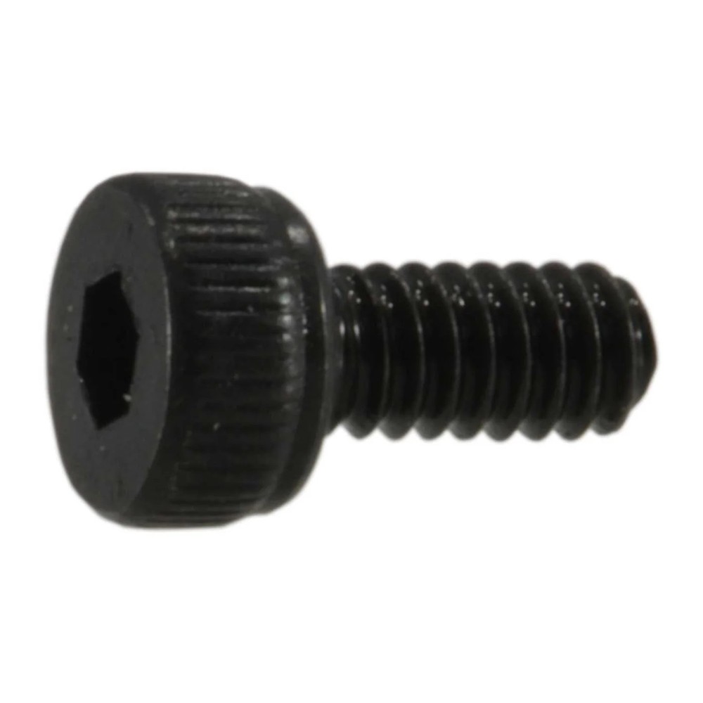 2mm-0.4 x 4mm Black Oxide Knurled Hex Socket Cap Screws (40 pcs.)