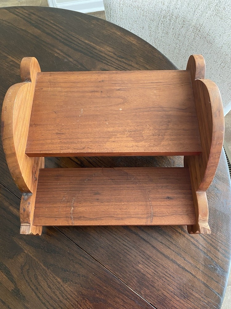 Vintage Wooden Cat Step Stool