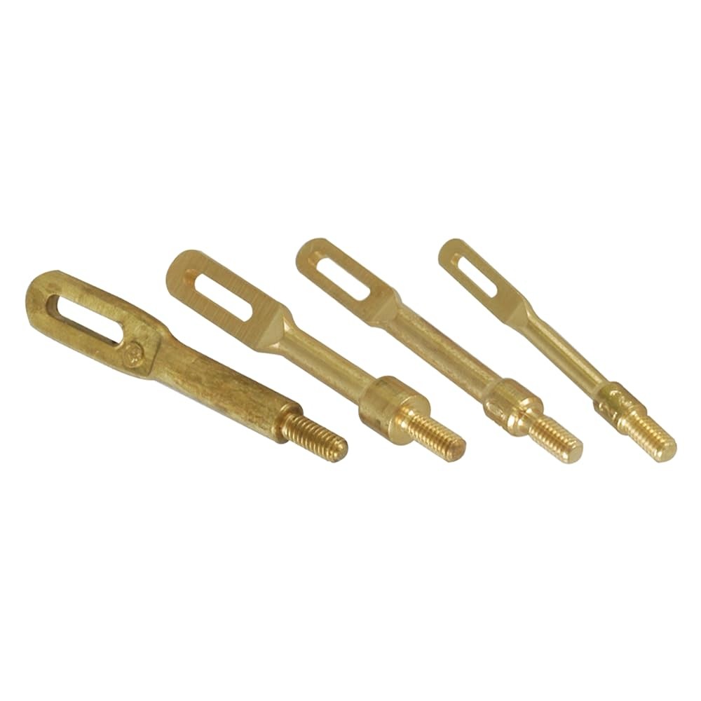 Tipton Solid Brass Slotted Tip Gun Jag 4 Pack with IMPROVED/1 Pack, bronze