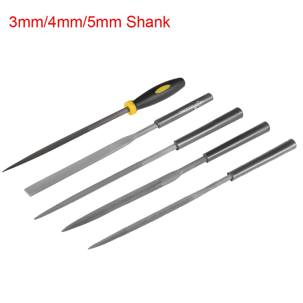 3mm/4mm/5mm Dia Second Cut High Carbon Steel Round/Flat/Triangular Needle File