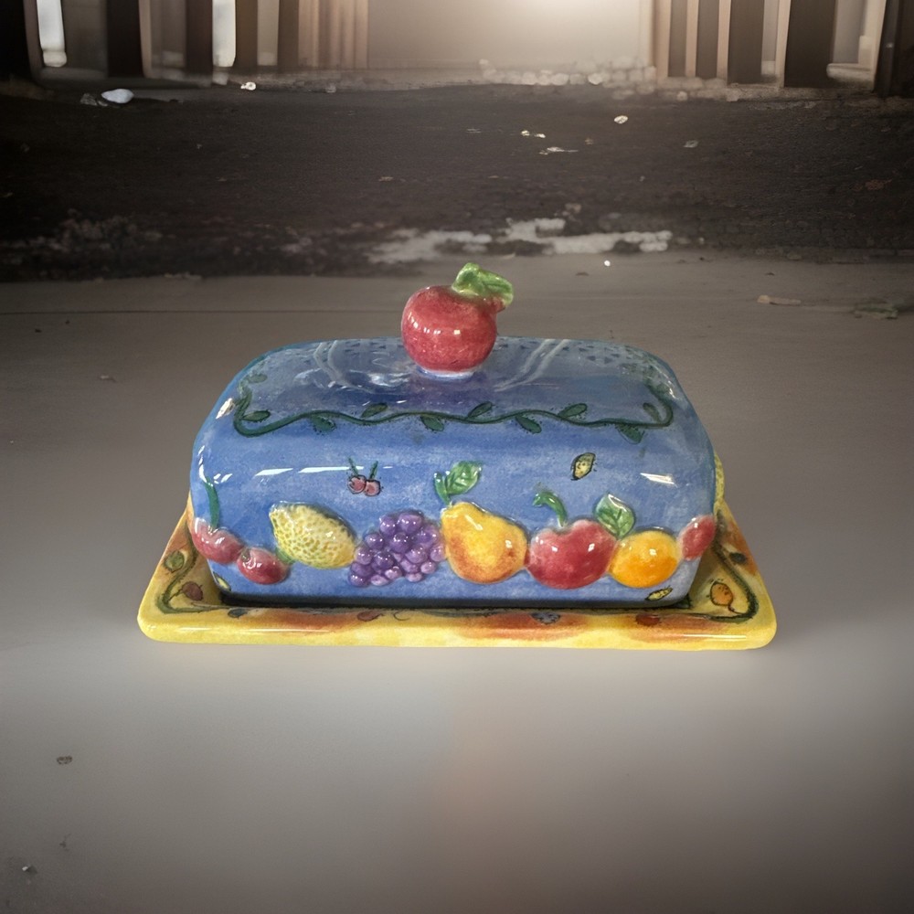 Sango Sangria Lidded Butter Dish #3075 Pattern