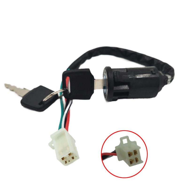 2X UNIVERSAL IGNITION SWITCH FLUSH MOUNT 12-VOLT 2-KEY 2 POSITION ON OFF LOCK