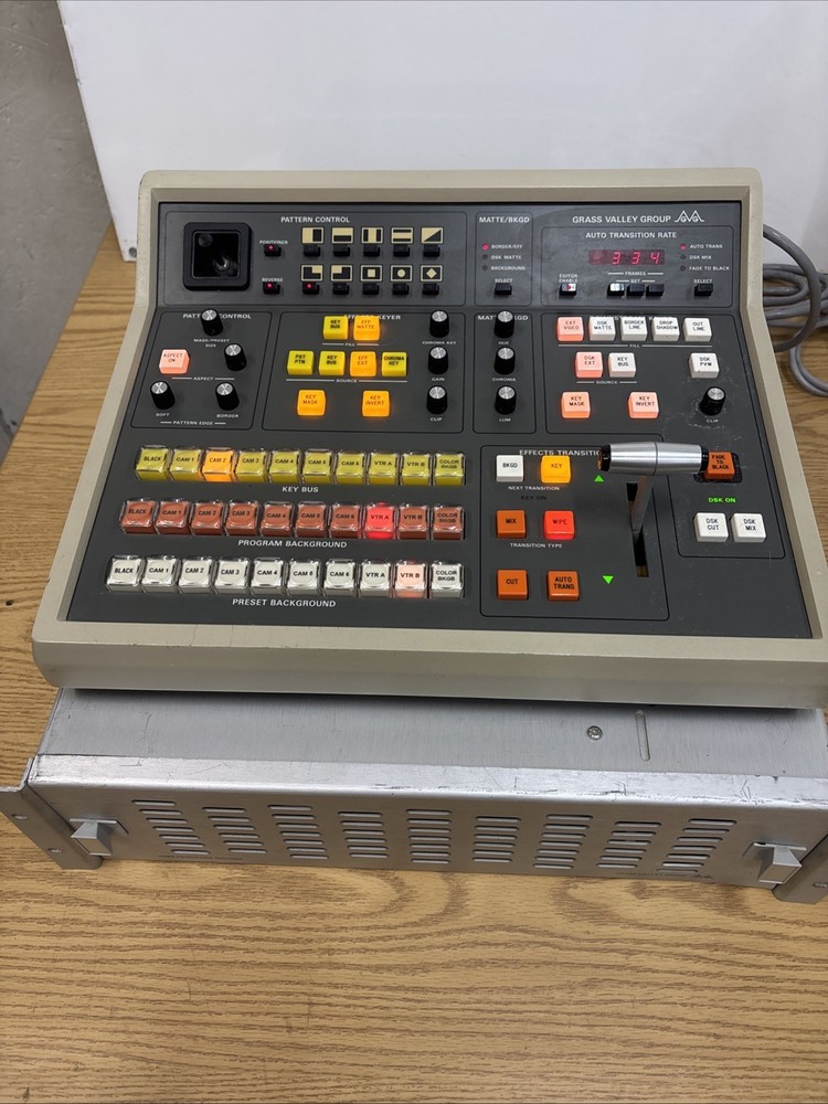 Grass Valley Group Model 100 Switcher w/Electroincs Frame ***Powers On