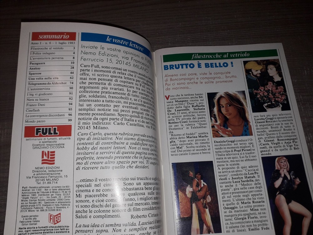 FULL Weekly Comics No. 6 Nemo Edizioni NEW